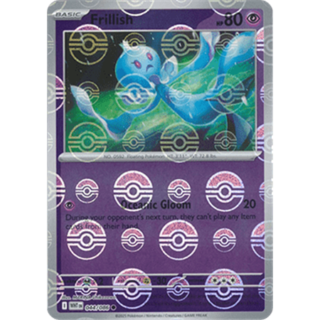 WHT 044 - Frillish - PokeBall Reverse Holo