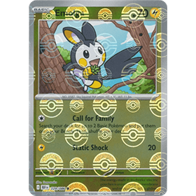 BLK 029 - Emolga - PokeBall Reverse Holo BLK 029 - Emolga - PokeBall Reverse Holo