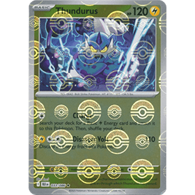 BLK 033 - Thundurus - PokeBall Reverse Holo BLK 033 - Thundurus - PokeBall Reverse Holo