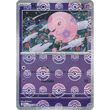 BLK 035 - Munna - PokeBall Reverse Holo