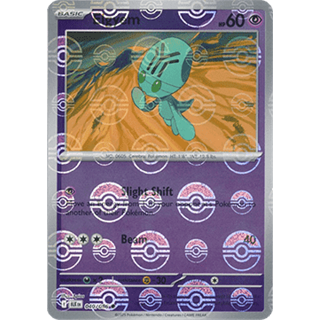 BLK 040 - Elgyem - PokeBall Reverse Holo
