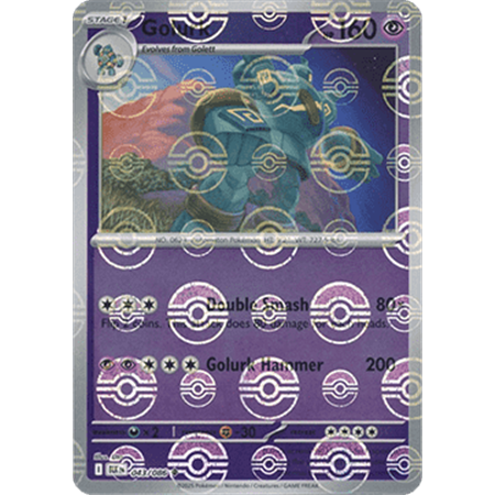 BLK 043 - Golurk - PokeBall Reverse Holo