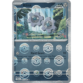 BLK 061 - Klink - PokeBall Reverse Holo BLK 061 - Klink - PokeBall Reverse Holo