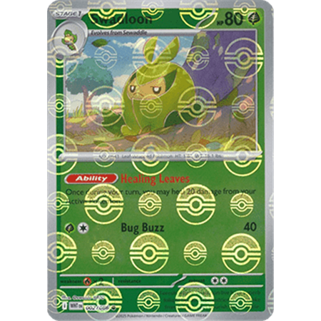WHT 002 - Swadloon - PokeBall Reverse Holo