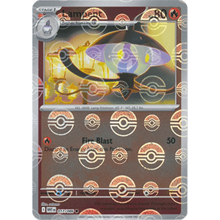 WHT 017 - Lampent - PokeBall Reverse Holo