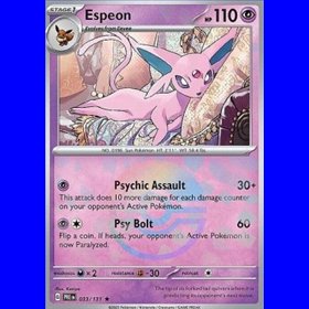 PRE 033 - Espeon - PokeBall Reverse Holo