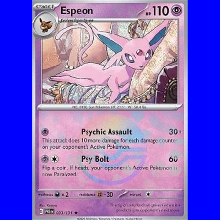 PRE 033 - Espeon - PokeBall Reverse Holo