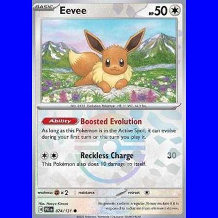 PRE 074 - Eevee - PokeBall Reverse Holo