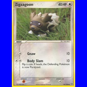 EM 074 - Zigzazoon - Reverse Holo EM 074 - Zigzazoon - Reverse Holo