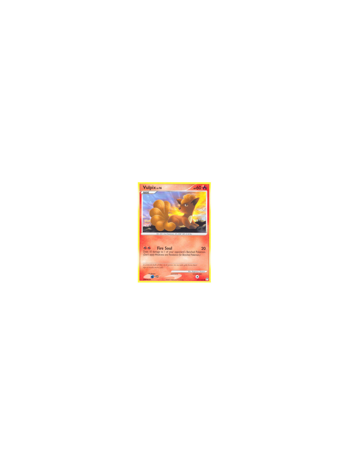 MT 107 - Vulpix Lv.16 - Reverse Holo