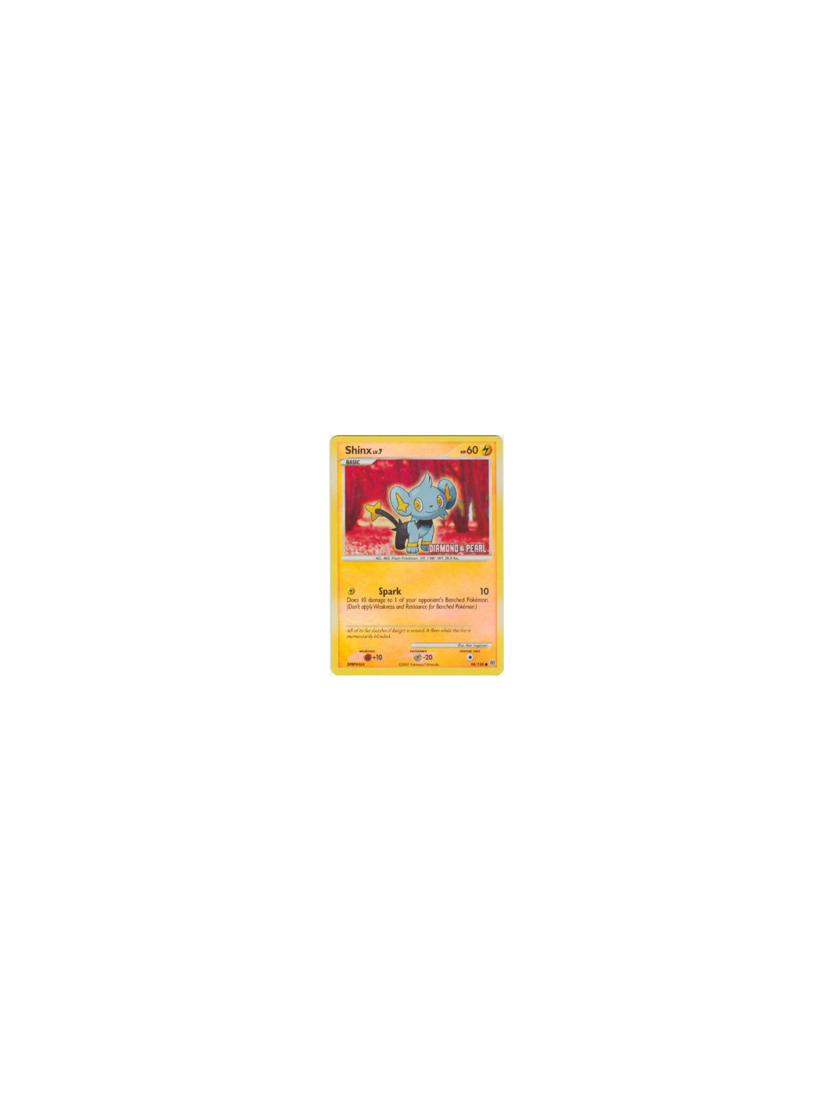 DP 098 - Shinx Lv.7 - Burger King Promo