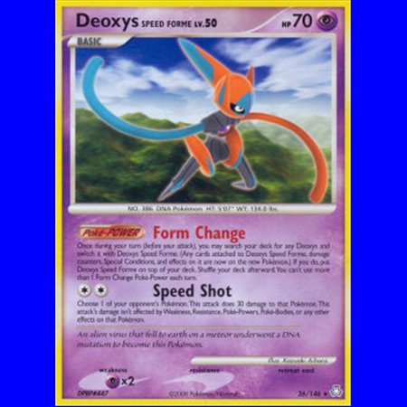 LA 026 - Deoxys Speed Forme Lv.50 - Reverse Holo