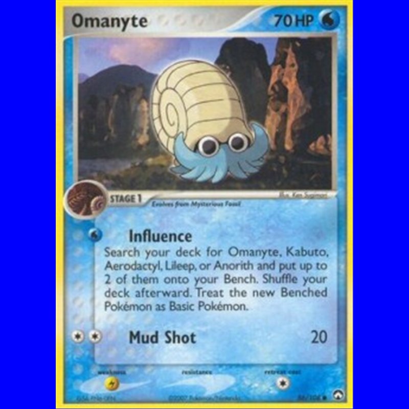 PK 056 - Omanyte - Reverse Holo
