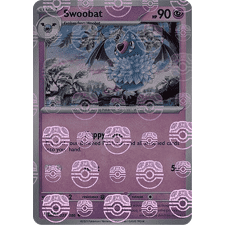 WHT 037 - Swoobat - MasterBall Reverse Holo