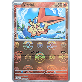 BLK 012 - Victini - PokeBall Reverse Holo BLK 012 - Victini - PokeBall Reverse Holo