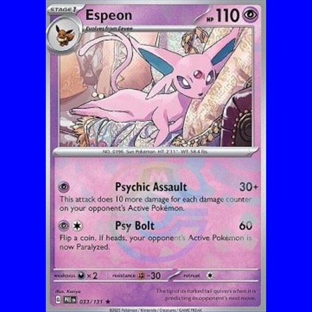 PRE 033 - Espeon - MasterBall Reverse Holo