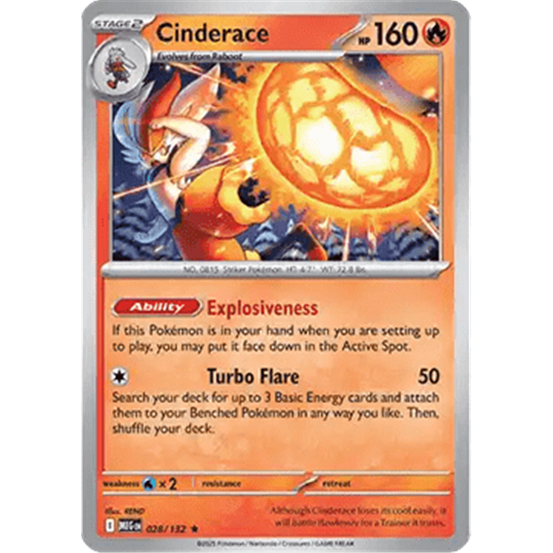 MEG 028 - Cinderace - Reverse Holo