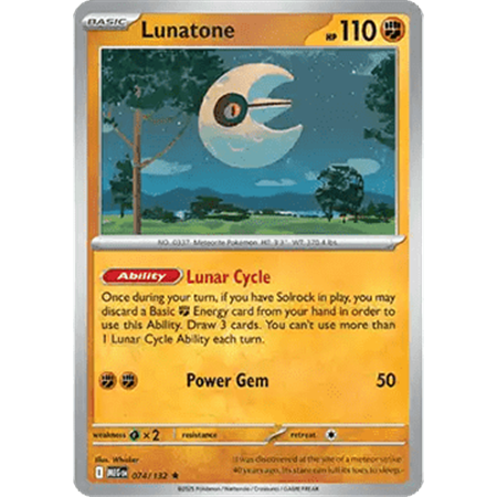 MEG 074 - Lunatone - Reverse Holo