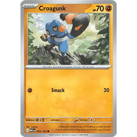 MEG 078 - Croagunk - Reverse Holo MEG 078 - Croagunk - Reverse Holo