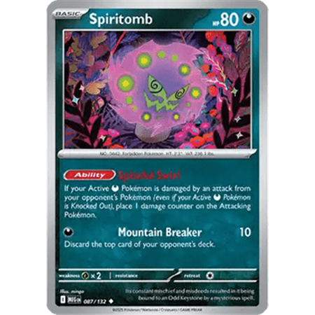 MEG 087 - Spiritomb - Reverse Holo