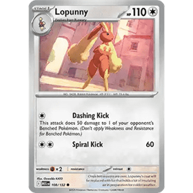 MEG 108 - Lopunny - Reverse Holo MEG 108 - Lopunny - Reverse Holo