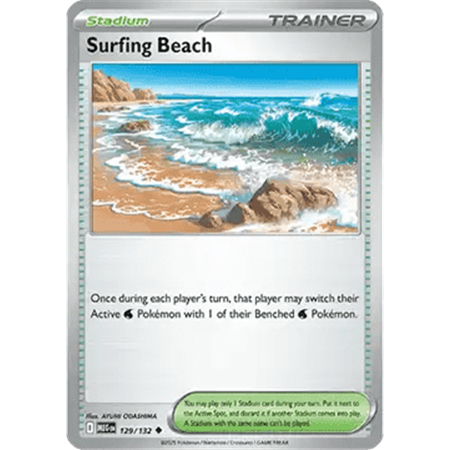 MEG 129 - Surfing Beach - Reverse Holo