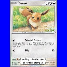 MEW 133 - Eevee - Snow Stamped - Sealed