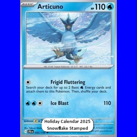 JTG 032 - Articuno - Snow Stamped - Sealed