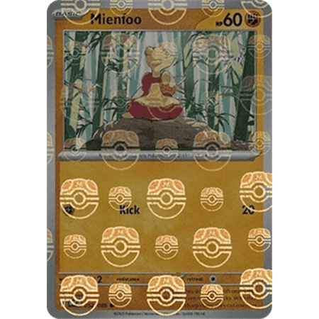 WHT 052 - Mienfoo - MasterBall Reverse Holo