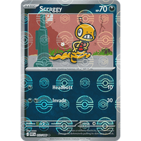 WHT 057 - Scraggy - PokeBall Reverse Holo WHT 057 - Scraggy - PokeBall Reverse Holo