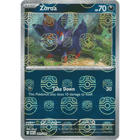 WHT 061 - Zorua - MasterBall Reverse Holo
