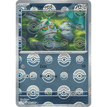 WHT 068 - Ferroseed - PokeBall Reverse Holo
