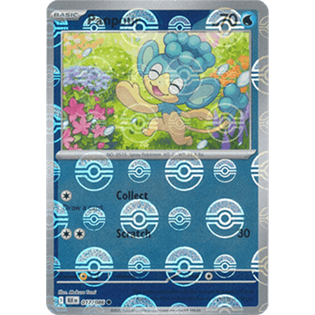 BLK 017 - Panpour - PokeBall Reverse Holo