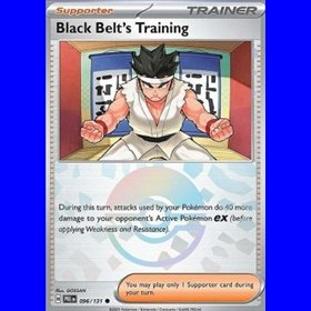 PRE 096 - Black Belt's Training - PokeBall Reverse Holo