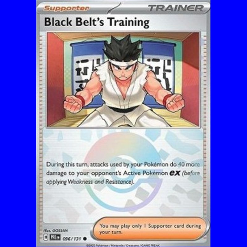 PRE 096 - Black Belt's Training - PokeBall Reverse Holo