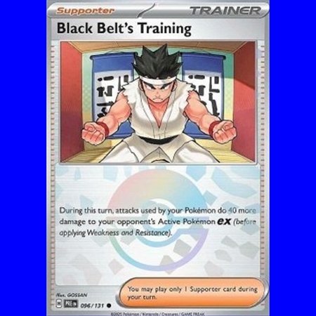 PRE 096 - Black Belt's Training - PokeBall Reverse Holo