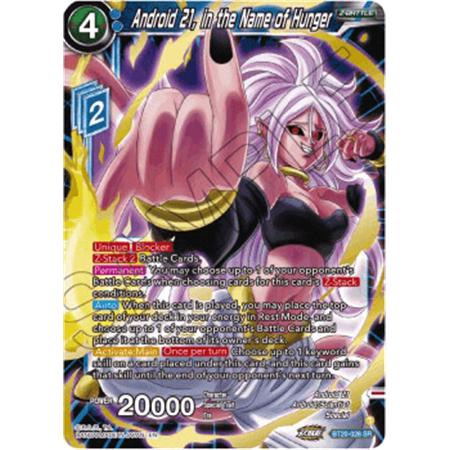 BT20-028 - Android 21, in the Name of Hunger (V.1)