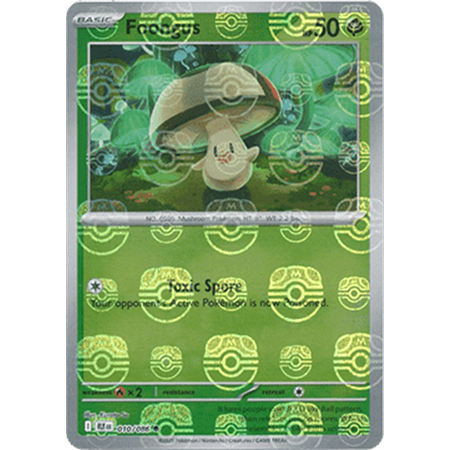 BLK 010 - Foongus - MasterBall Reverse Holo