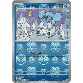 BLK 025 - Cubchoo - MasterBall Reverse Holo