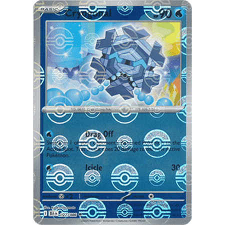 BLK 027 - Cryogonal - PokeBall Reverse Holo