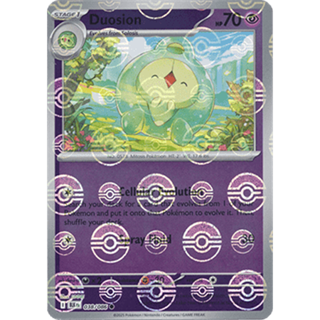 BLK 038 - Duosion - PokeBall Reverse Holo