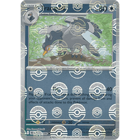 BLK 072 - Tranquill - PokeBall Reverse Holo