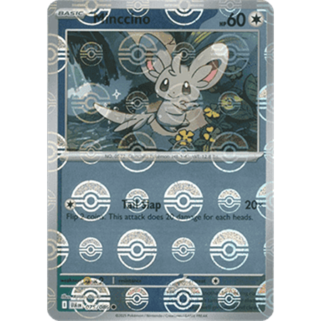 BLK 075 - Minccino - PokeBall Reverse Holo