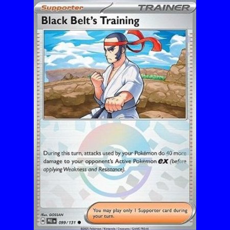 PRE 099 - Black Belt's Training - PokeBall Reverse Holo
