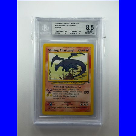BGS - NDE 107 - Shining Charizard (8.5)