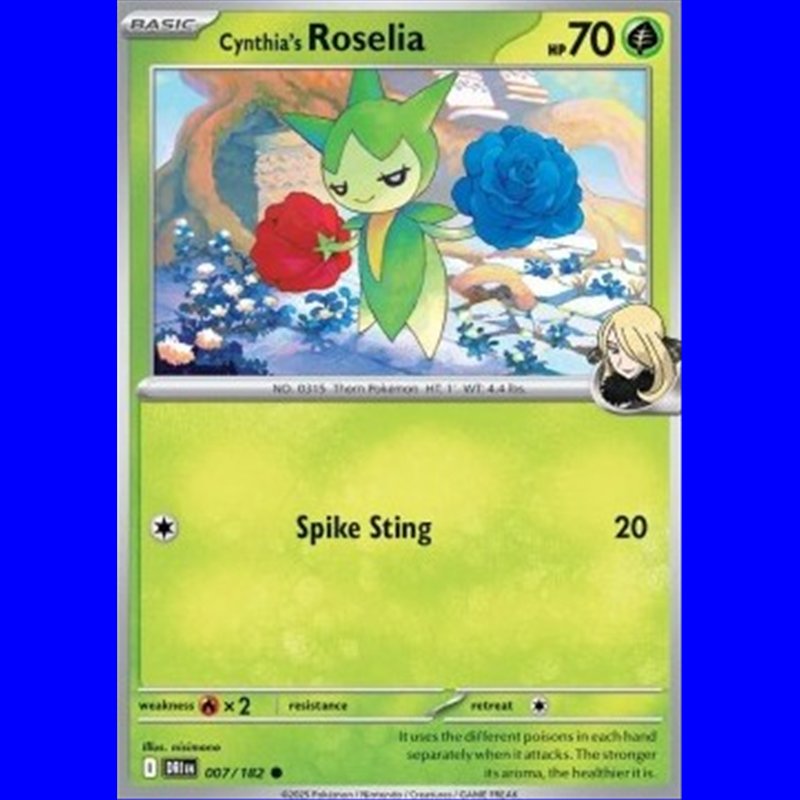 DRI 007 - Cynthia's Roselia - Reverse Holo