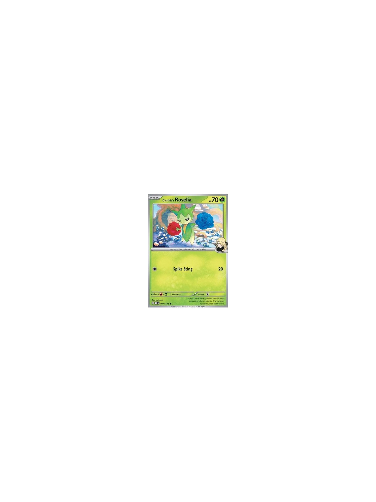 DRI 007 - Cynthia's Roselia - Reverse Holo