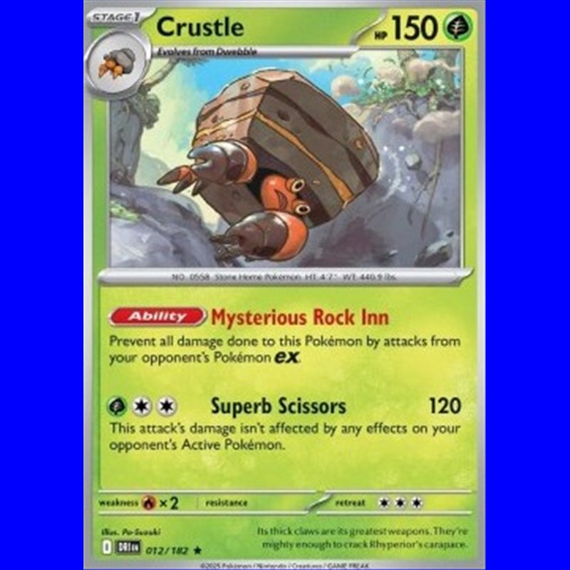DRI 012 - Crustle - Reverse Holo