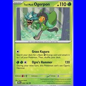 DRI 026 - Teal Mask Ogerpon - Reverse Holo