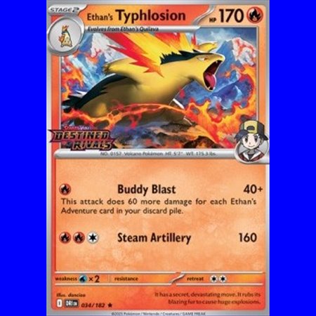 DRI 034 - Ethan's Typhlosion - Stamped
